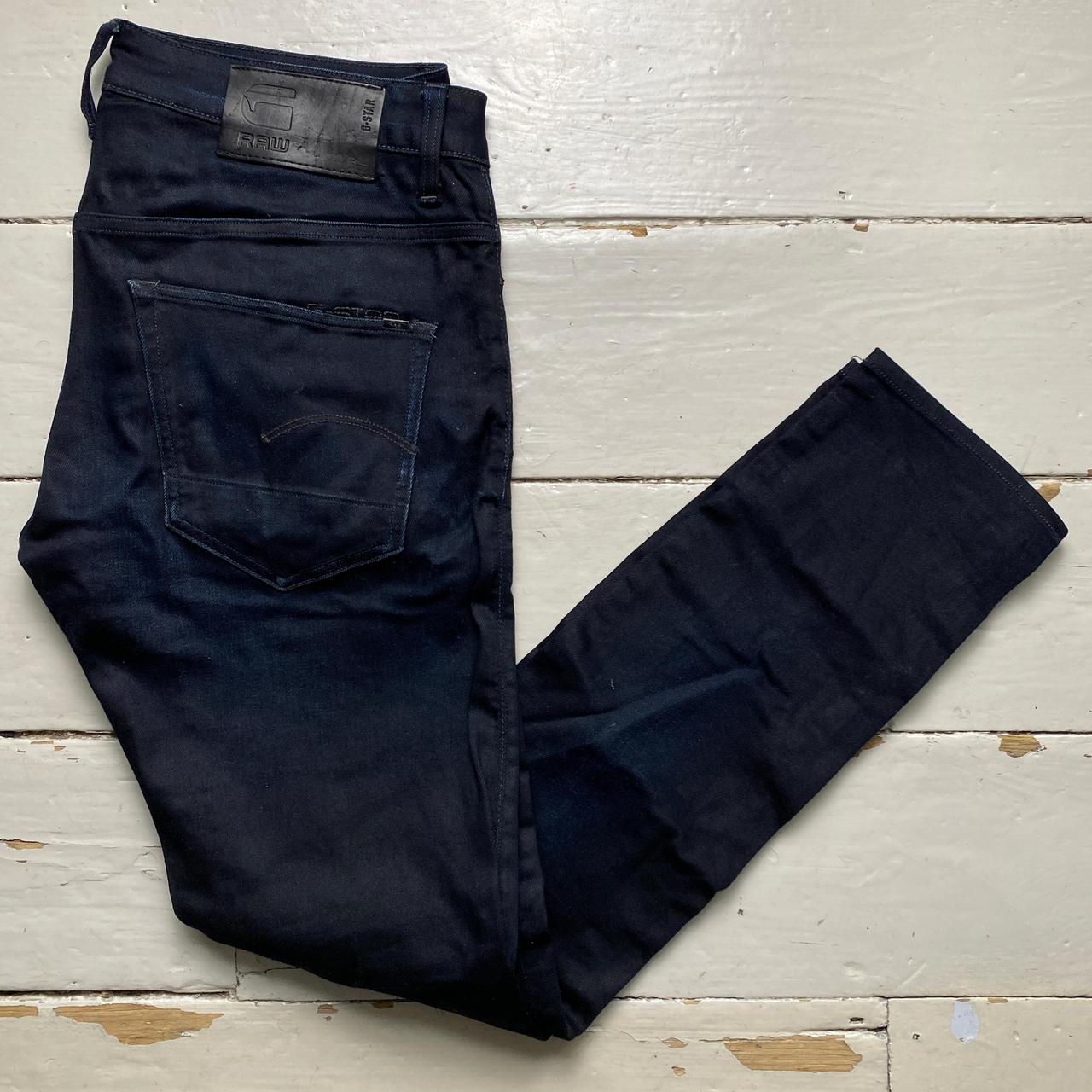 G Star Navy 3301 Slim Jeans