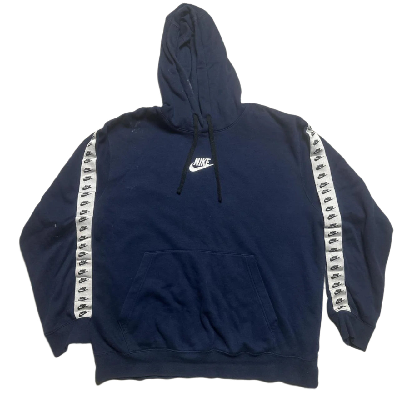 Nike Navy and White Multi Swoosh Full Tracksuit (L)