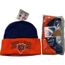 Chicago Bears 90’s Vintage Beanie Hat Orange and Blue