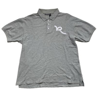 Rocawear Grey and White Polo Shirt (2XL)