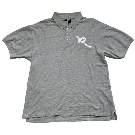Rocawear Grey and White Polo Shirt (2XL)