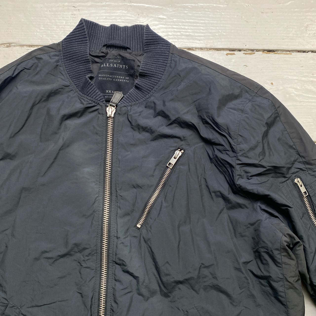 AllSaints Black Bomber Jacket