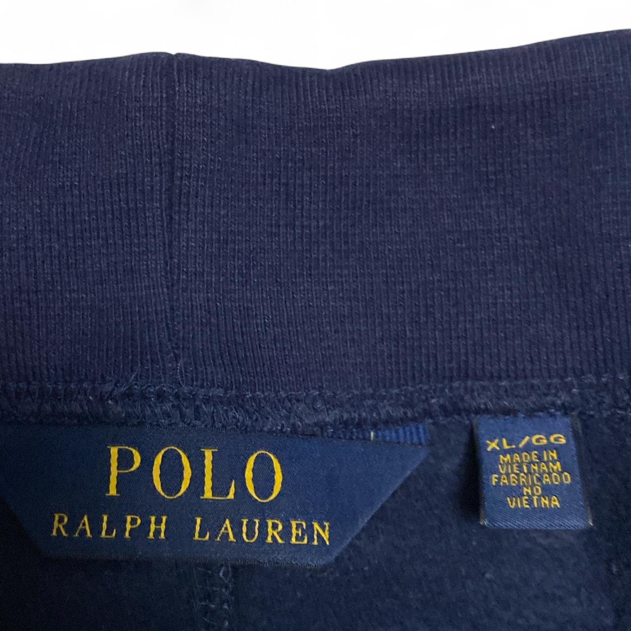 Polo Ralph Lauren Navy and Yellow Pony Baggy Y2K Joggers (XL)