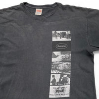 Supreme Montage 2012 Who Am I Vintage Grey and White T Shirt (M)