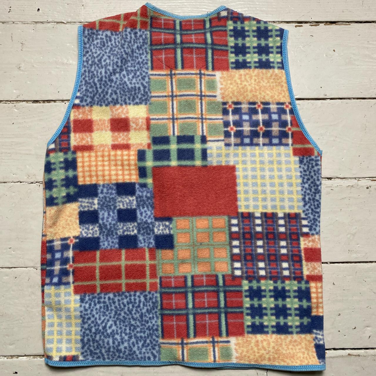Paco Vintage 90’s Multi Coloured Towelling Patchwork Gilet Vest