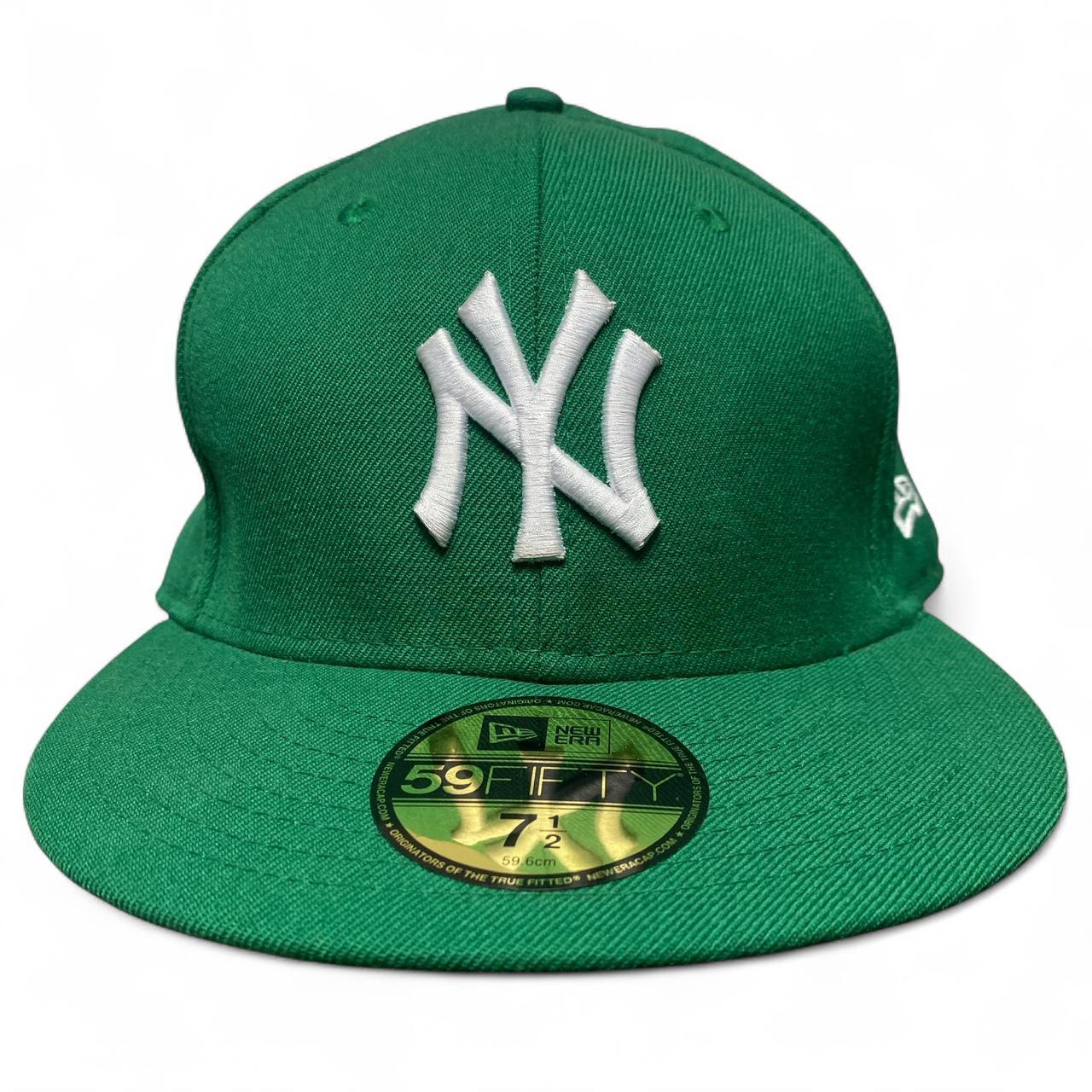 New York Yankees New Era Green and White Fitted Cap