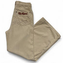 Kickers Cream and Brown Corduroy Baggy Wide Leg Jeans (30W)
