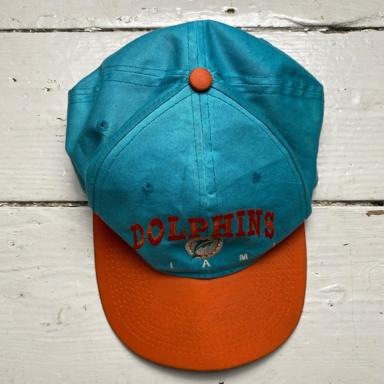 Miami Dolphins Vintage 90’s Turquoise Blue and Orange Cap