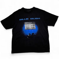 Billie Eilish 2025 Tour T Shirt Black and Blue (XL)