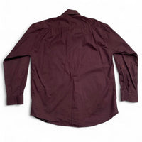 Dunhill Burgundy Long Sleeve Shirt (M)
