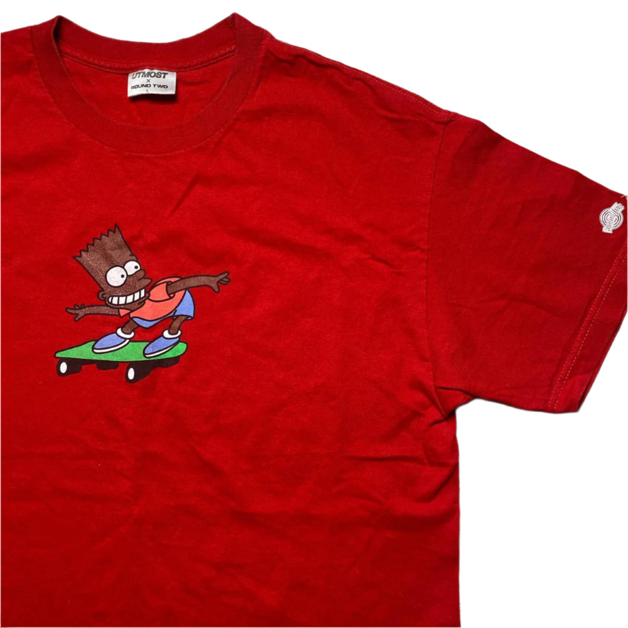 Round Two Upmost Bart Simpson T Shirt (L)