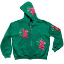 Named Collective Green and Pink Teddy Mission Hoodie (M)