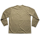 Rocawear Long Sleeve Tan Spray Paint T Shirt (L)