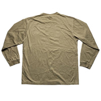 Rocawear Long Sleeve Tan Spray Paint T Shirt (L)