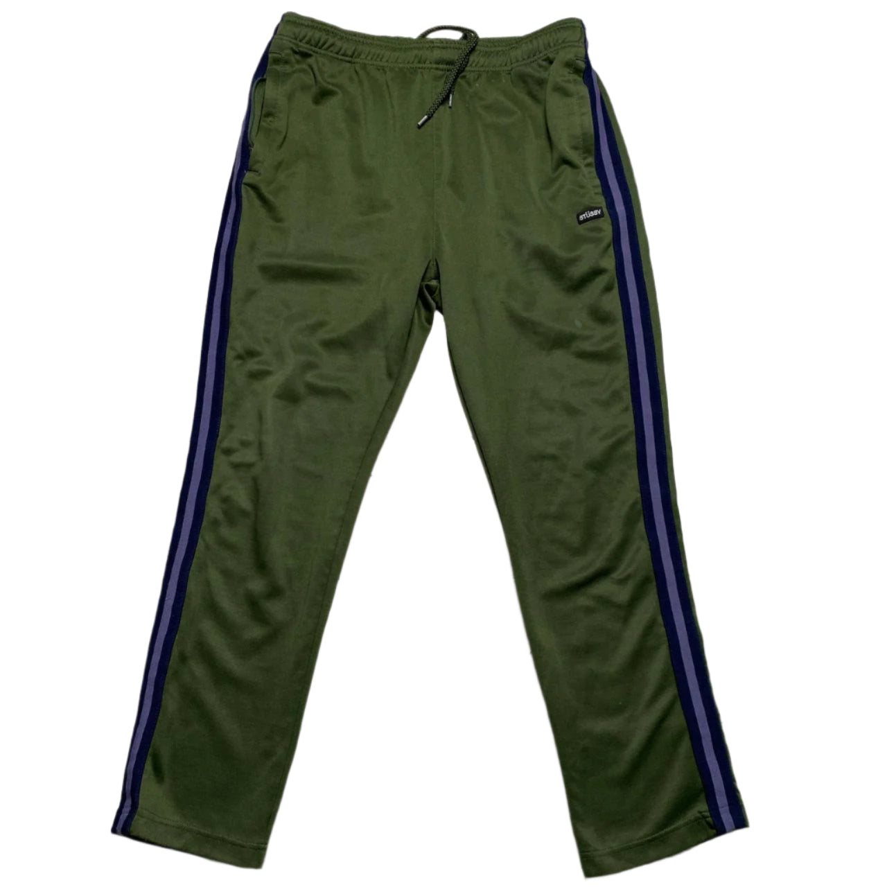 Stussy Green Purple Stripe Trackpant Bottoms (M)