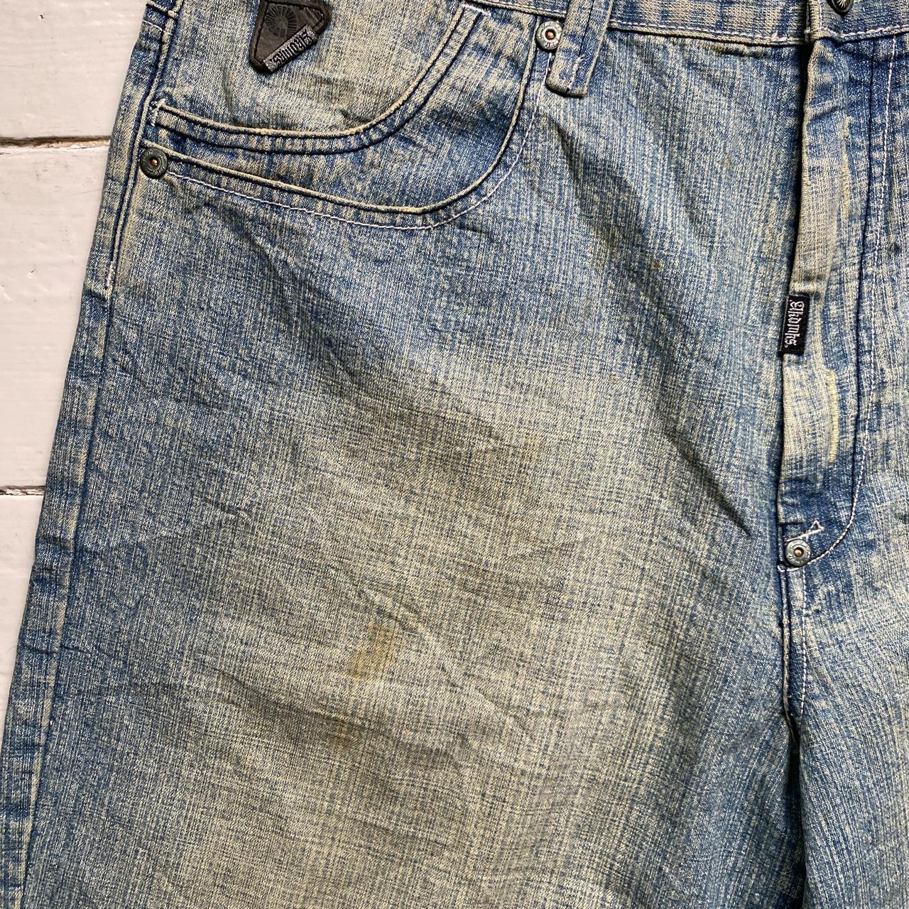 Akademiks Vintage 90’s Baggy Embroidered Jort Jean Shorts (38W)