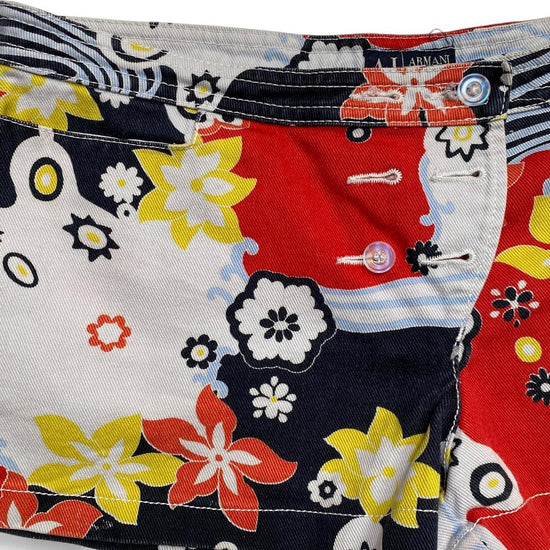 Armani Jeans Vintage Flowal Print Mini Shorts (12)