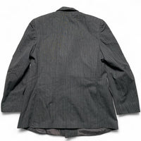 Christian Dior Vintage Grey Pin Stripe Two Piece Full Suit Jacket and Trousers (M)
