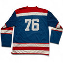 Budweiser Vintage y2k 90’s Hockey Jersey Blue White and Red (L)