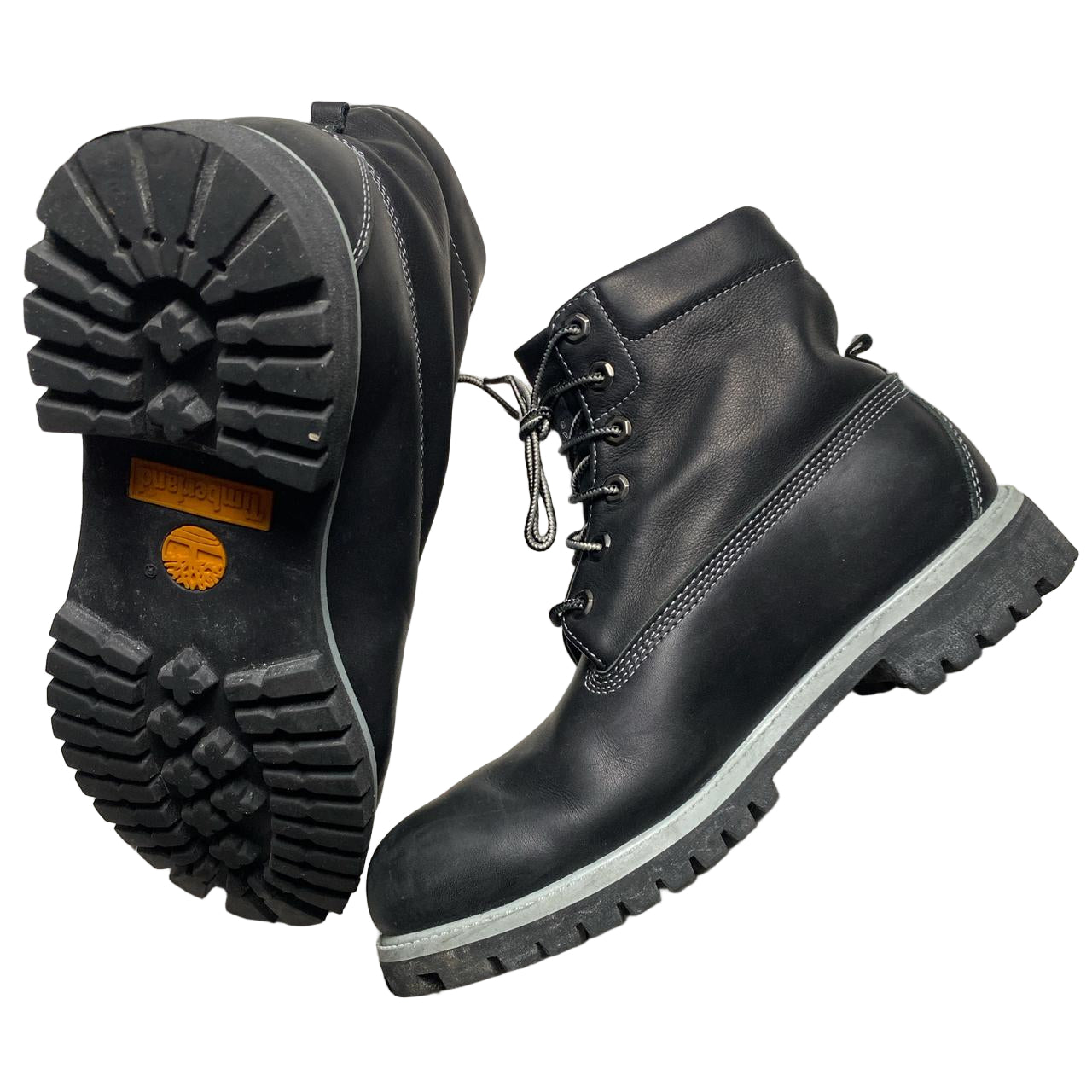 Timberland Black Leather Boot (UK 9.5)