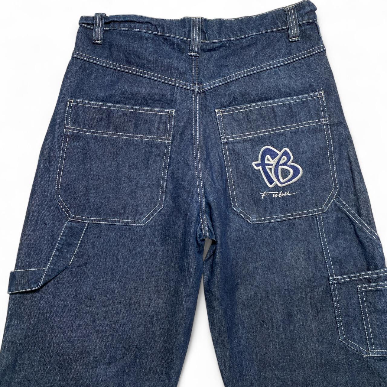 FUBU Vintage 90’s Baggy Navy Carpenter Cargo Jeans (34W)