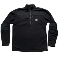 Carhartt Quarter Zip Black Jumper (M)