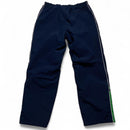 Nike Vintage y2k Navy White and Green Shell Trackpant Bottoms (XL)