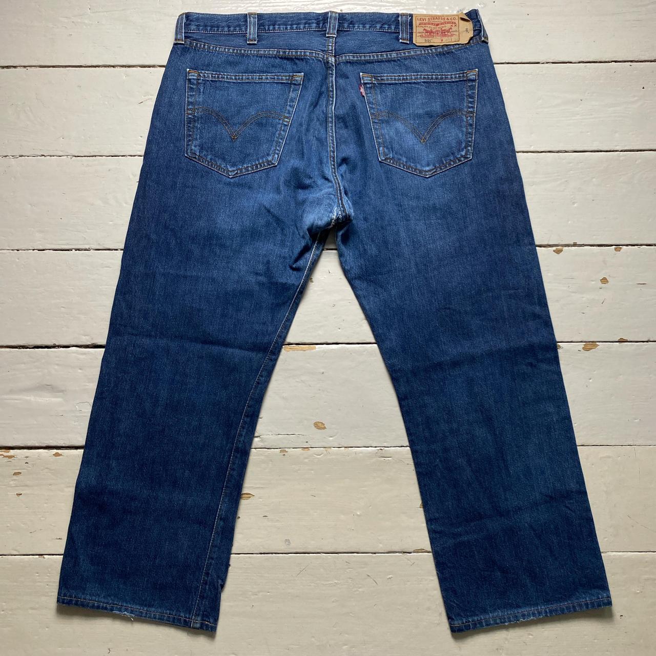 Levis 501 Vintage Baggy Navy Jeans