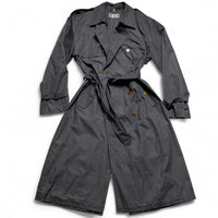 Yves Saint Laurent YSL Vintage Double Breasted Trench Coat Grey (L)