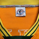 Professional Negro League Baseball Crawford Orange Yellow and Green Jersey (3XL)