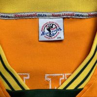 Professional Negro League Baseball Crawford Orange Yellow and Green Jersey (3XL)