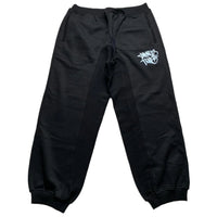 Minus Two Black and Light Blue Baggy Joggers (XL)