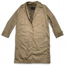 Fendi Roma Womens Leopard Interior Vintage 90’s Cream Beige Lightweight Trench Coat (L)