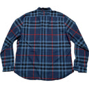 Burberry Brit Nova Check Blue Black and Red Long Sleeve Shirt (2XL)
