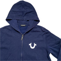 True Religion Navy and White Lullaby Hoodie (L)