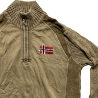 Napapijri Brown Sand Zip Jumper (XL)