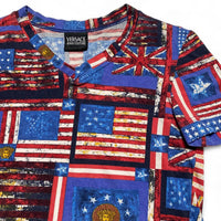 Versace Jeans Couture Vintage USA UK Prints Womens Baby Tee T Shirt (S)
