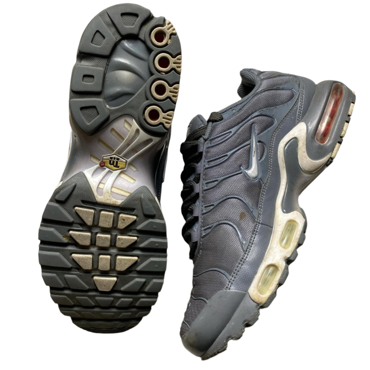 Nike Air Max Plus TN TXT Cool Grey and White (UK 8)