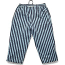 Deal UK Lightweight Blue Striped 3/4 Lounge Shorts (L)