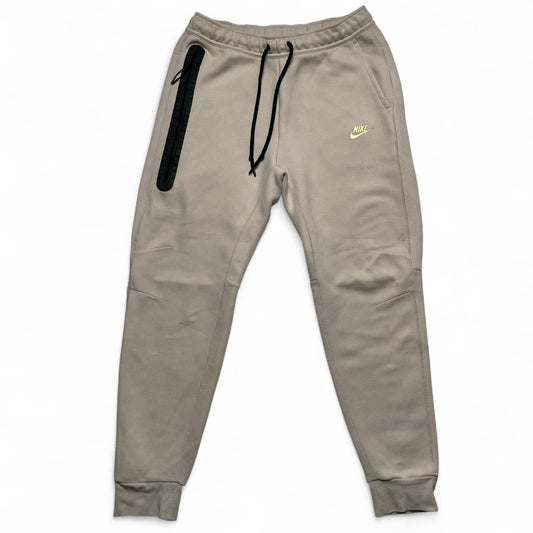 Nike Tech Fleece Cream and Gold Joggers