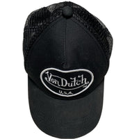 Von Dutch Black and White Trucker Cap