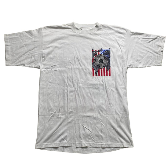 USA CYRK Sport Football White Multi Colour T Shirt (XL)
