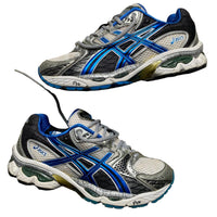 Asics Gel TN840 Silver Blue and White Trainers (UK 9)