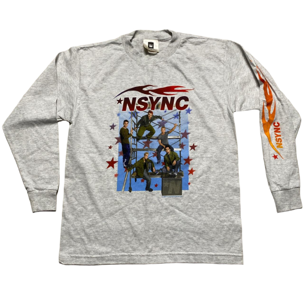 N Sync Vintage Grey Long Sleeve T Shirt Womens (M)
