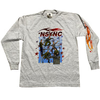N Sync Vintage Grey Long Sleeve T Shirt Womens (M)