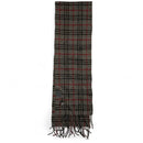 Burberry Vintage Cashmere Wool Scarf Grey Black and Red