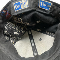 New York Yankees New Era Black and Grey Embroidery Stitch Fitted Cap