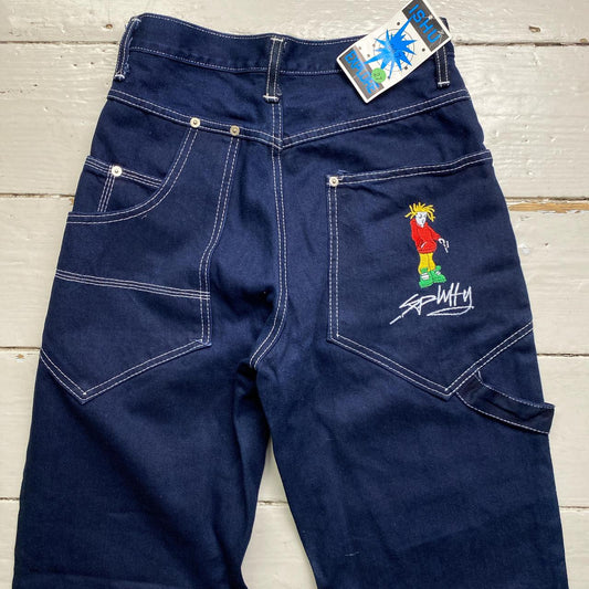 Spliffy Embroidery Baggy Vintage 90’s Cargo Carpenter Jeans