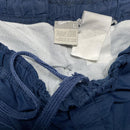 Nike Vintage y2k Navy and White Swoosg Shell Trackpant Baggy Bottoms (L)