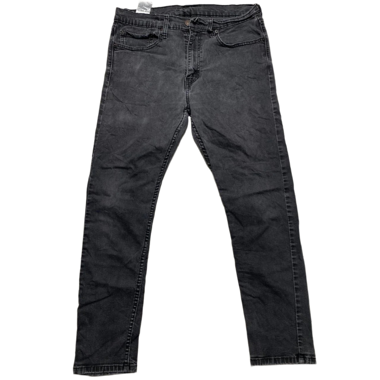 Levis 512 Slim Dark Charcoal Grey Slim Jeans (34W)
